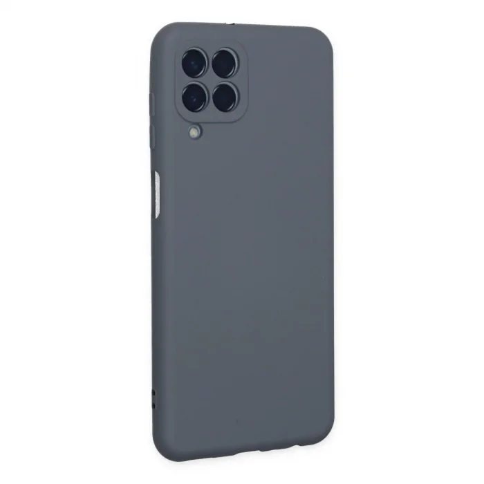 Samsung Galaxy M33 Kılıf Nano İçi Kadife Silikon - Gri