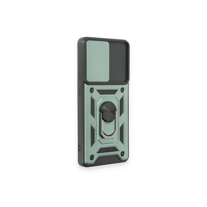 Samsung Galaxy S20 Fe Kılıf Pars Lens Yüzüklü Silikon - Yeşil