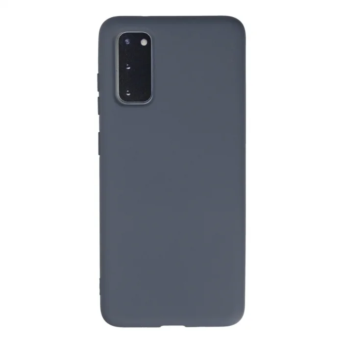 Samsung Galaxy S20 Kılıf Nano İçi Kadife Silikon - Gri
