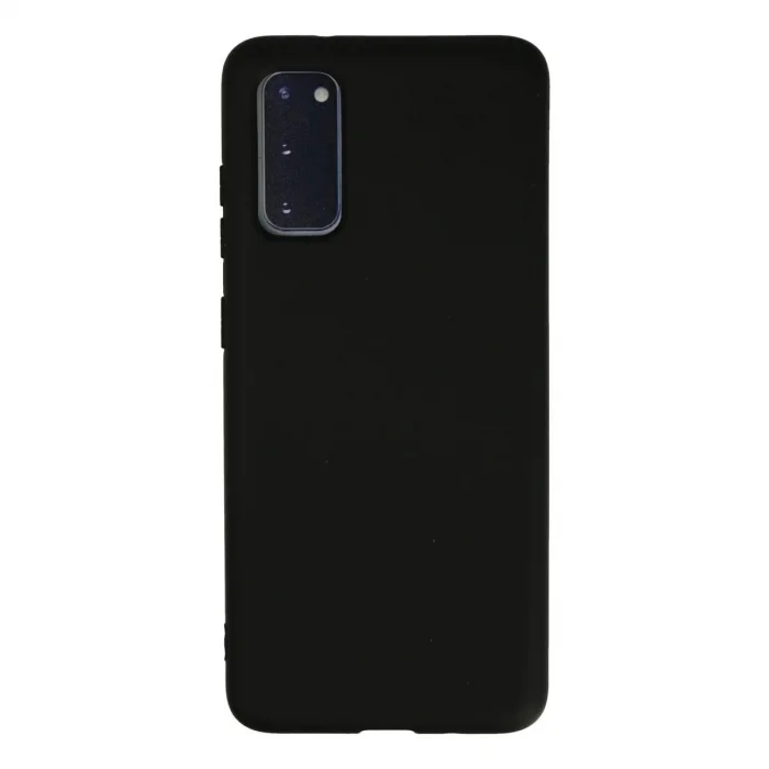 Samsung Galaxy S20 Kılıf Nano İçi Kadife Silikon - Siyah