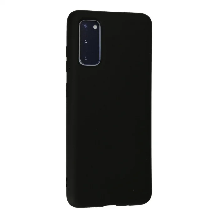 Samsung Galaxy S20 Kılıf Nano İçi Kadife Silikon - Siyah