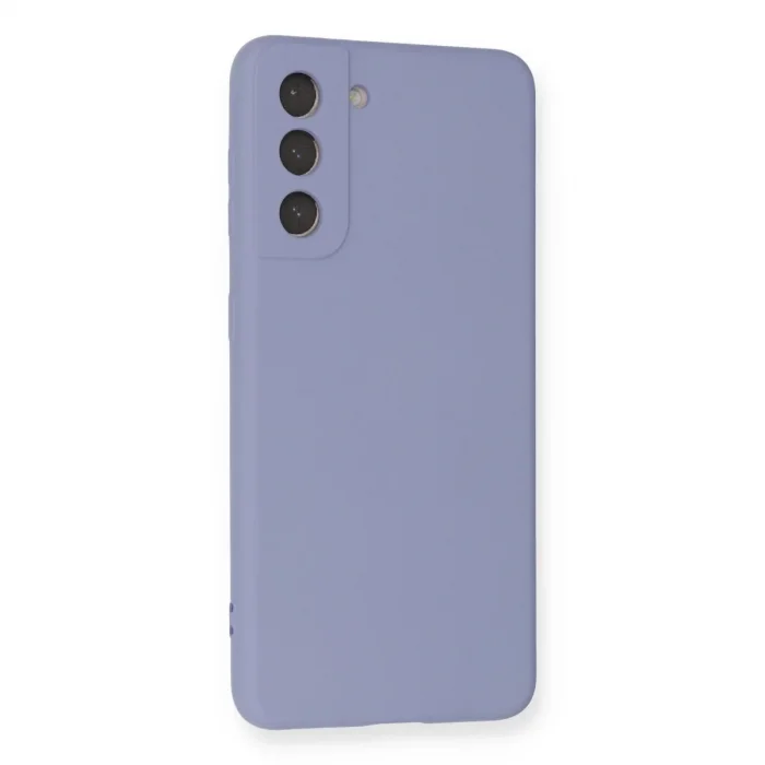 Samsung Galaxy S21 Kılıf Nano İçi Kadife Silikon - Lila