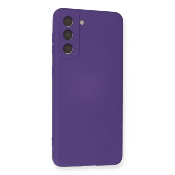 Samsung Galaxy S21 Kılıf Nano İçi Kadife Silikon - Mor