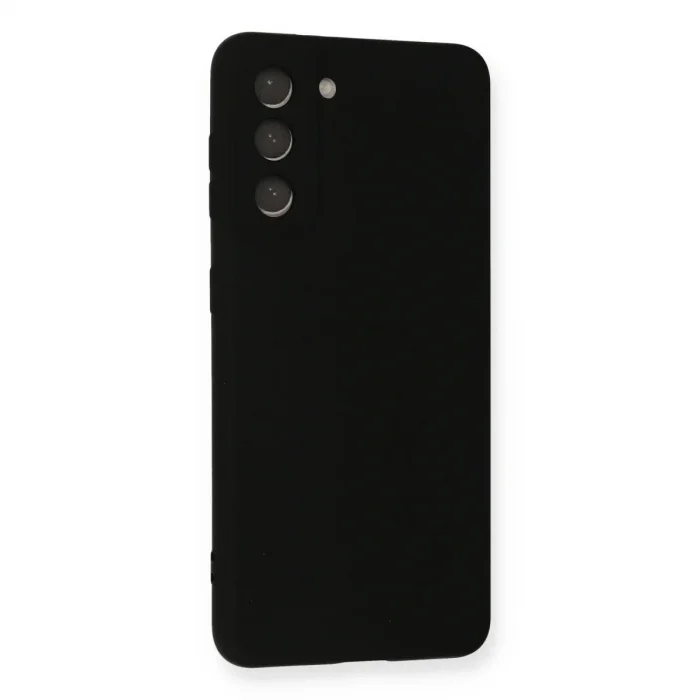 Samsung Galaxy S21 Kılıf Nano İçi Kadife Silikon - Siyah