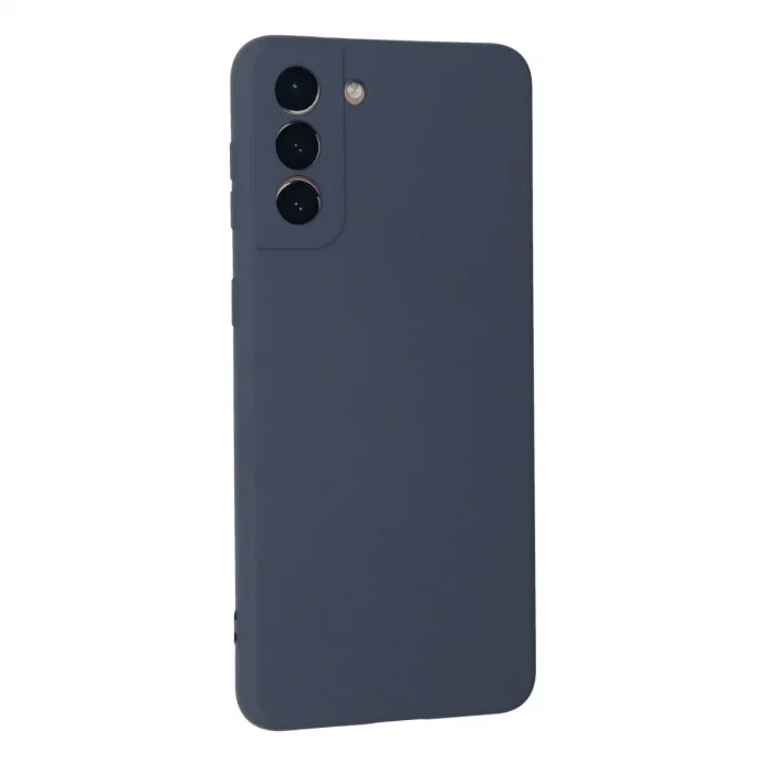 Samsung Galaxy S21 Plus Kılıf Nano İçi Kadife Silikon - Gri
