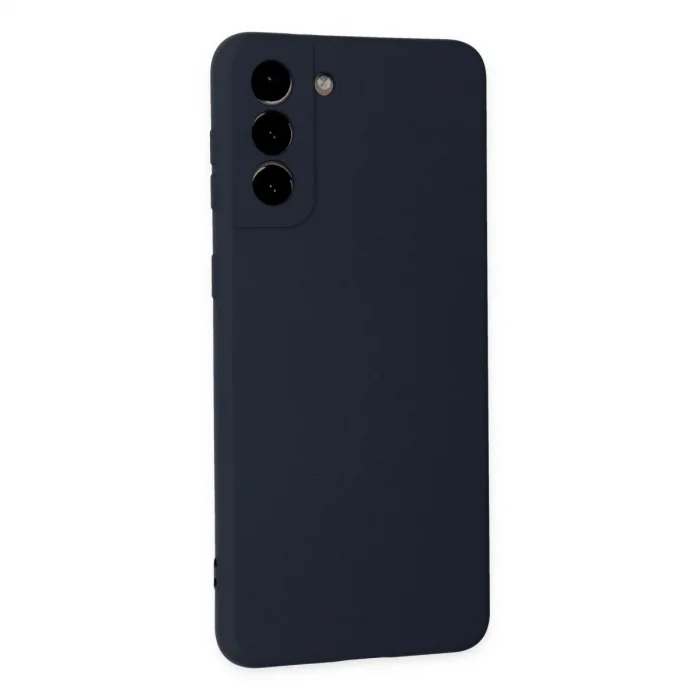 Samsung Galaxy S21 Plus Kılıf Nano İçi Kadife Silikon - Lacivert