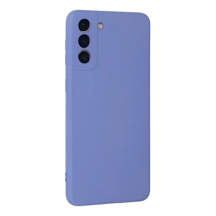 Samsung Galaxy S21 Plus Kılıf Nano İçi Kadife Silikon - Lila