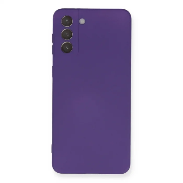 Samsung Galaxy S21 Plus Kılıf Nano İçi Kadife Silikon - Mor