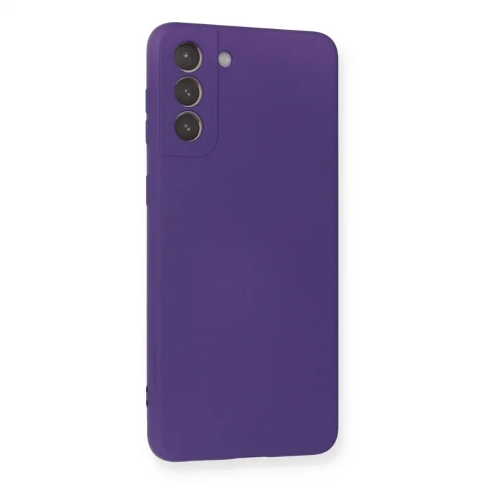 Samsung Galaxy S21 Plus Kılıf Nano İçi Kadife Silikon - Mor