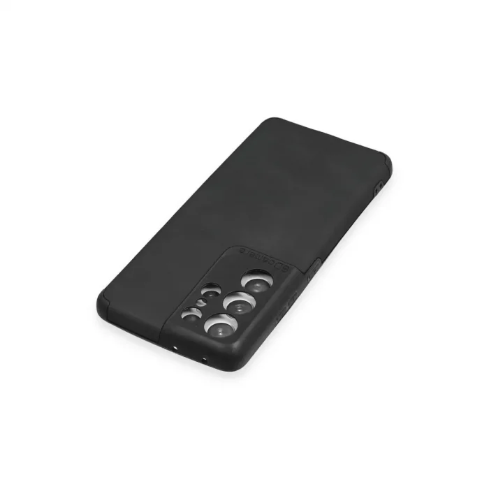 Samsung Galaxy S21 Ultra Kılıf Loop Deri Silikon - Siyah