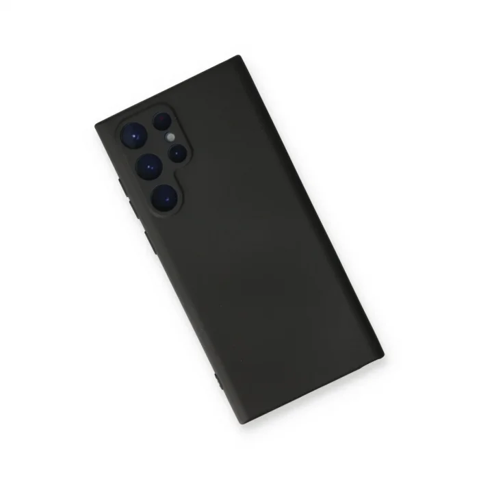 Samsung Galaxy S22 Ultra Kılıf Nano İçi Kadife Silikon - Siyah