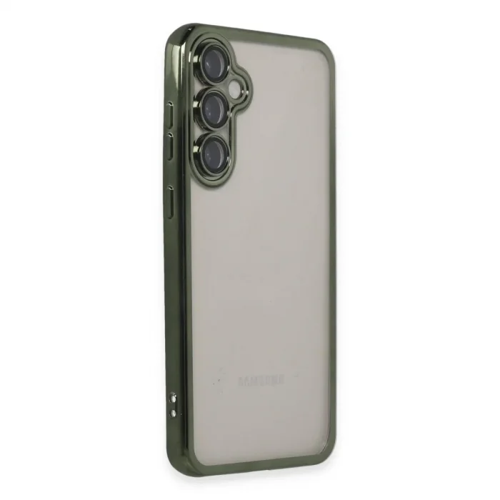 Samsung Galaxy S23 Fe Kılıf Razer Lensli Silikon - Yeşil