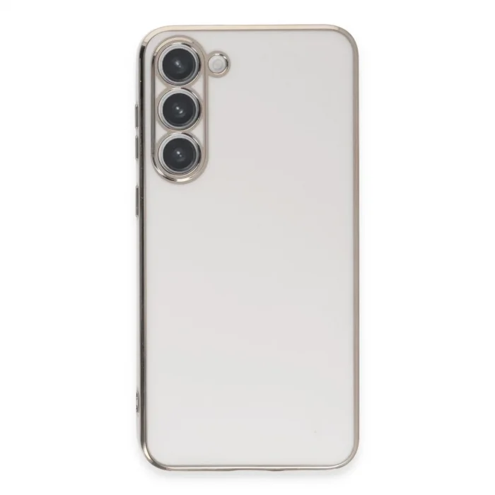 Samsung Galaxy S23 Kılıf Volet Silikon - Beyaz