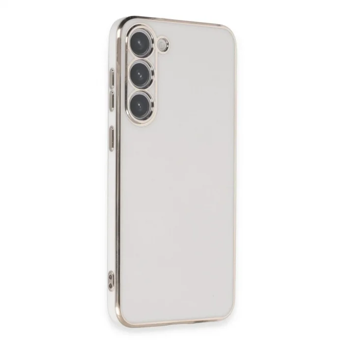 Samsung Galaxy S23 Kılıf Volet Silikon - Beyaz