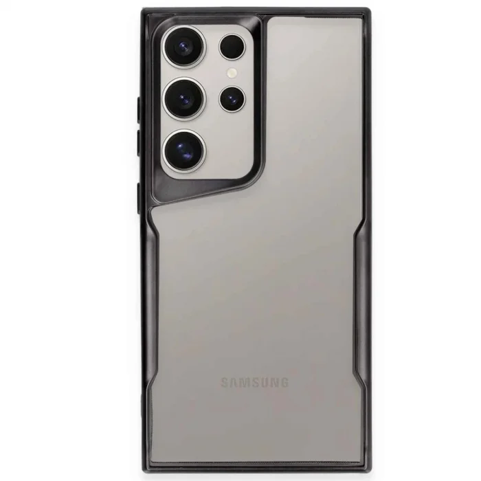 Samsung Galaxy S23 Ultra Kılıf Boyi Silikon Kapak - Siyah