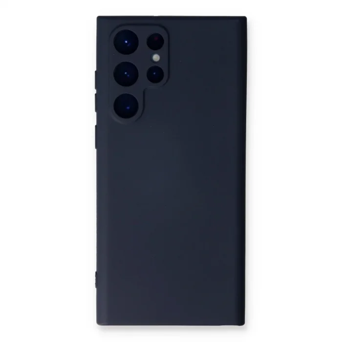 Samsung Galaxy S23 Ultra Kılıf Nano İçi Kadife Silikon - Lacivert