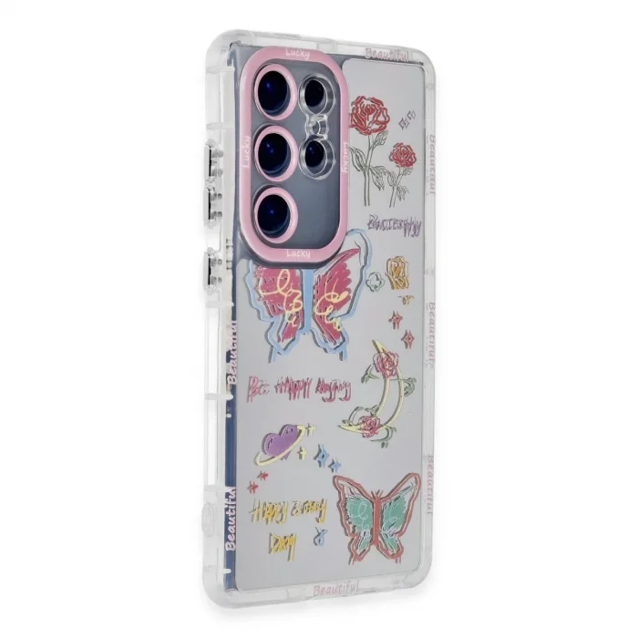 Samsung Galaxy S23 Ultra Kılıf Reflexion Desenli Kapak - Desen 8