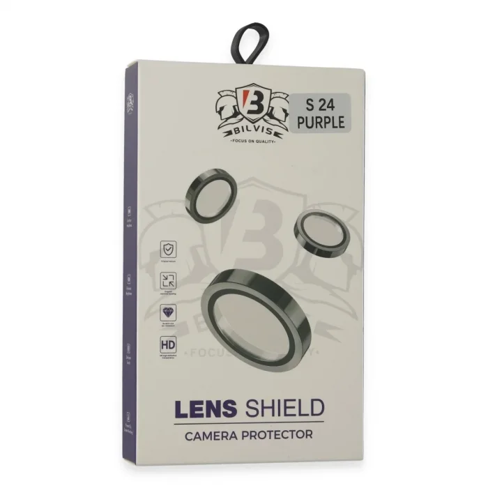 Samsung Galaxy S24 Bilvis Titan Kamera Lens - Derin Mor