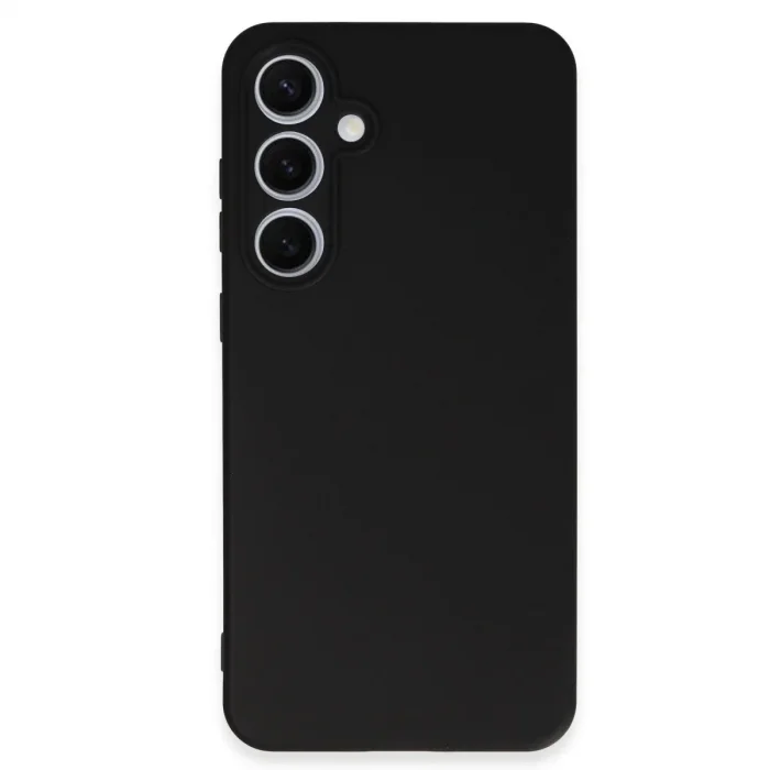 Samsung Galaxy S24 Fe Kılıf Nano İçi Kadife Silikon - Siyah