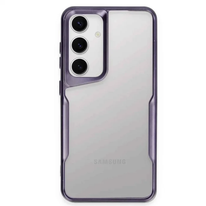 Samsung Galaxy S24 Kılıf Boyi Silikon Kapak - Derin Mor