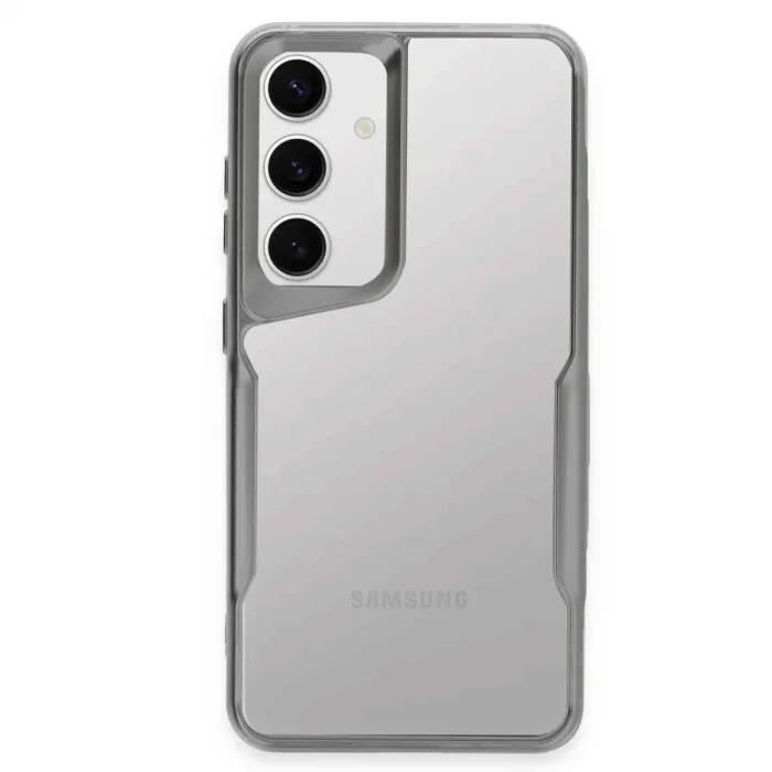 Samsung Galaxy S24 Kılıf Boyi Silikon Kapak - Gümüş