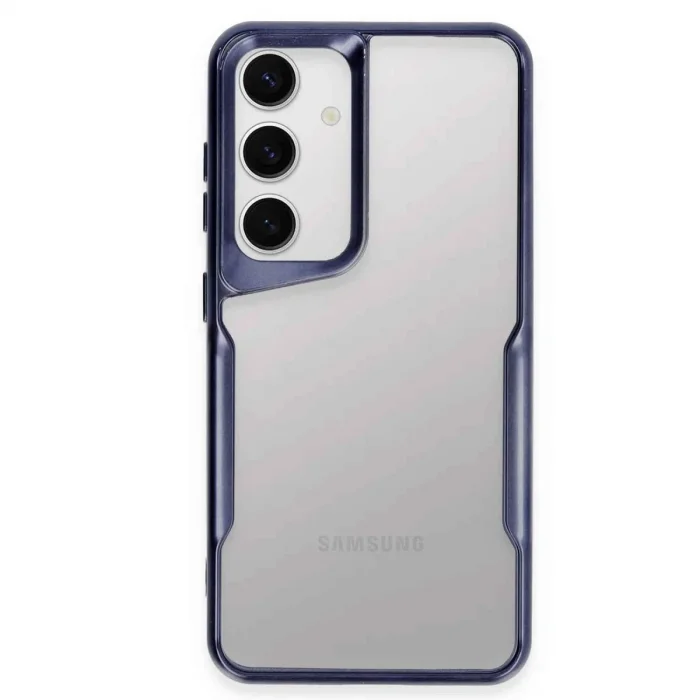 Samsung Galaxy S24 Kılıf Boyi Silikon Kapak - Lacivert