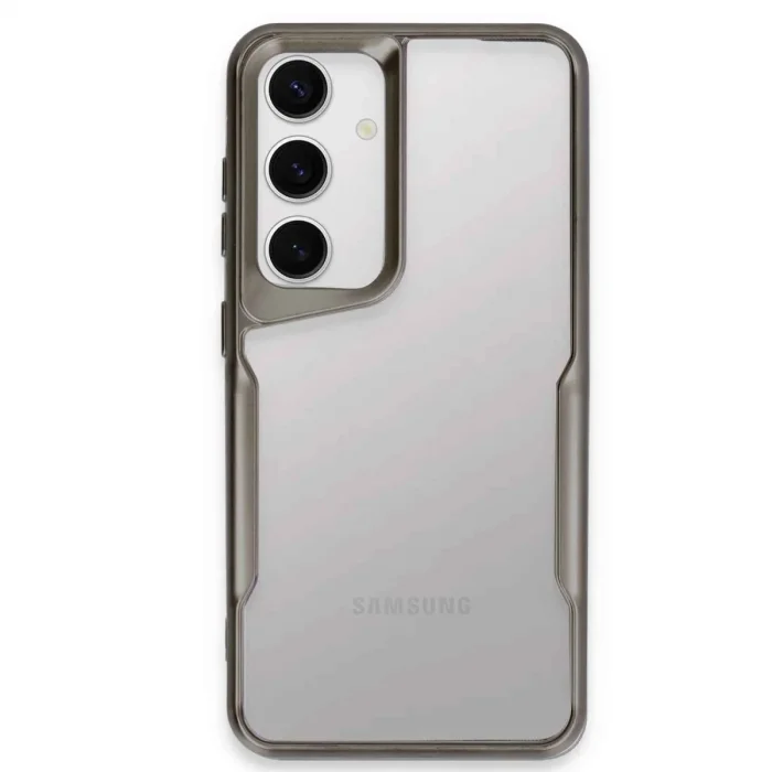 Samsung Galaxy S24 Kılıf Boyi Silikon Kapak - Titan Gri