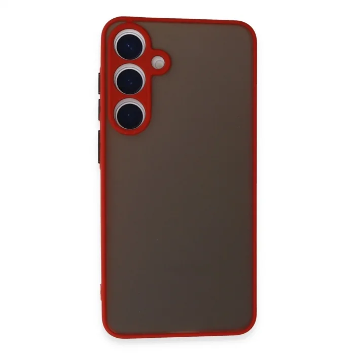Samsung Galaxy S24 Kılıf Montreal Silikon Kapak - Kırmızı