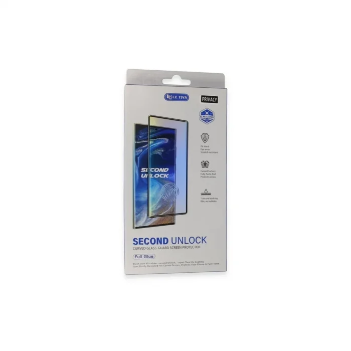 Samsung Galaxy S24 Ultra Durable Full Glue Curved Hayalet Cam