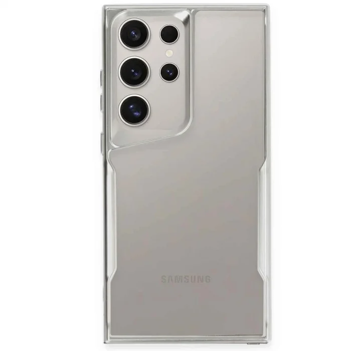 Samsung Galaxy S24 Ultra Kılıf Boyi Silikon Kapak - Gümüş