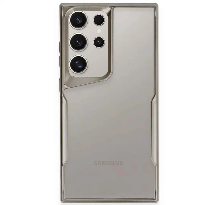 Samsung Galaxy S24 Ultra Kılıf Boyi Silikon Kapak - Titan Gri