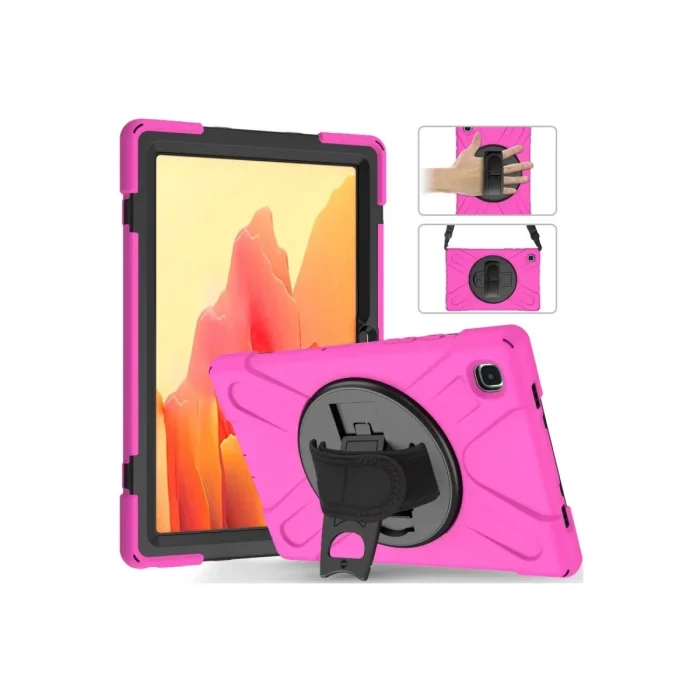 Samsung Galaxy T220 Tab A7 Lite 8.7 Kılıf Amazing Tablet Kapak - Pembe