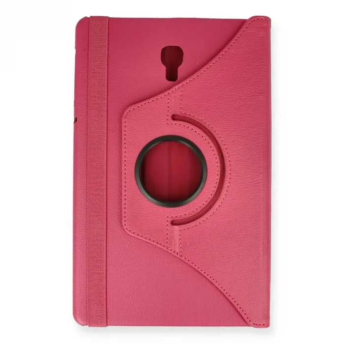Samsung Galaxy T590 Tab A 10.5 Kılıf 360 Tablet Deri Kılıf - Pembe