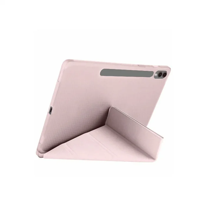 Samsung Galaxy X610 Tab S9 Fe Plus 12.4 Kılıf Kalemlikli Mars Tablet Kılıfı - Rose Gold