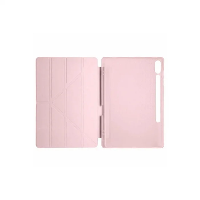 Samsung Galaxy X610 Tab S9 Fe Plus 12.4 Kılıf Kalemlikli Mars Tablet Kılıfı - Rose Gold