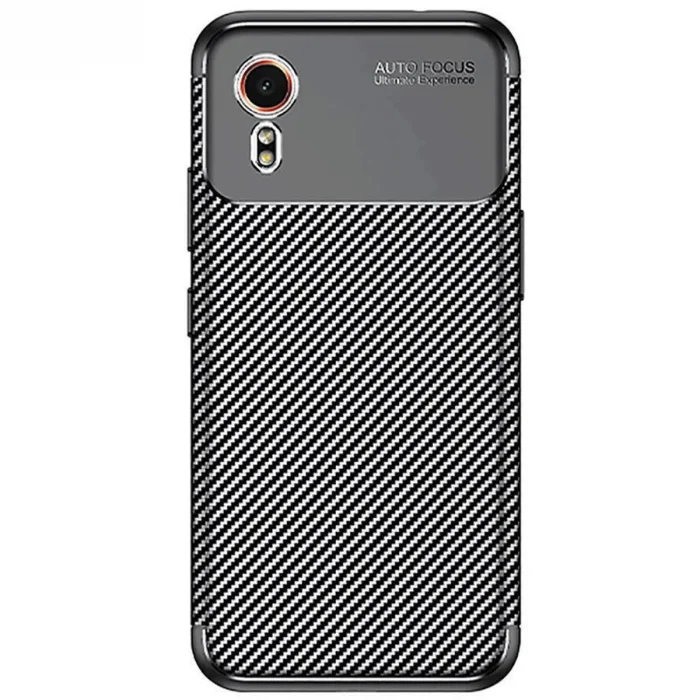 Samsung Galaxy Xcover 7 Kılıf Auto Focus Karbon Kapak - Siyah