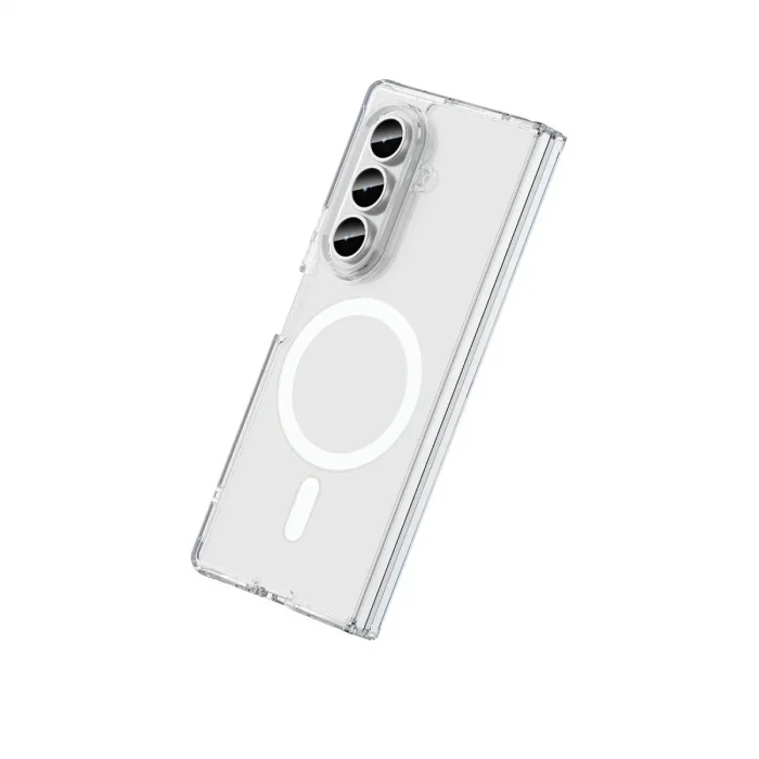 Samsung Galaxy Z Fold 7 Kılıf Magneticsafe Şeffaf Silikon - Şeffaf