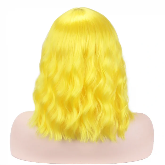 Sarı Renk Uzun Dalgalı Parti Peruğu (5047)
