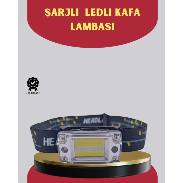 Şarj Edilebilir LED KAFA Feneri 215 Lümen XPE COB Güçlü Aydınlatma