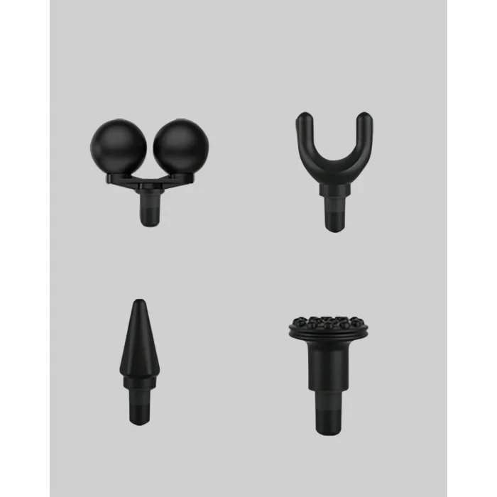 Şarjlı 4 Başlıklı Titreşimli Masaj Aleti Derin Kas Masajı Sporcu Destekli