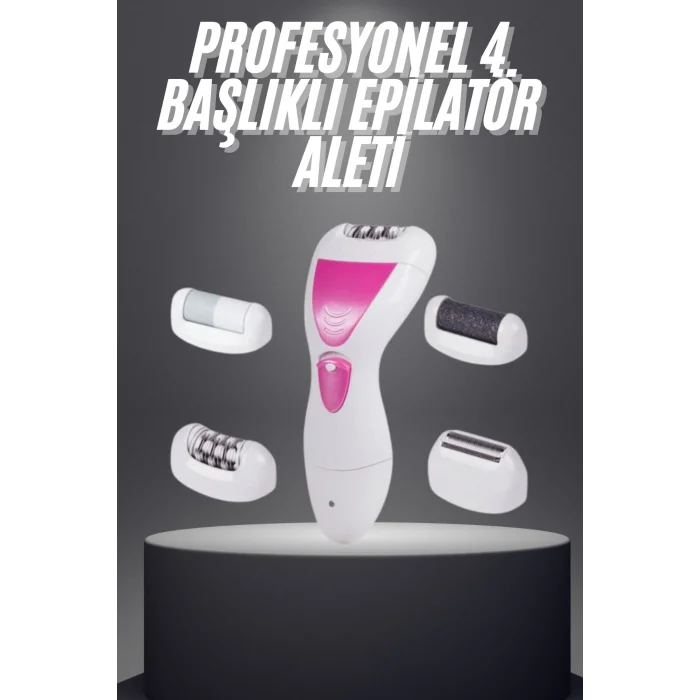 Şarjlı Epilasyon Cihazı Çok Başlıklı Ayak Bakımına Uygun Epilatör Aleti