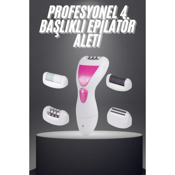 Şarjlı Epilasyon Cihazı Çok Başlıklı Ayak Bakımına Uygun Epilatör Aleti