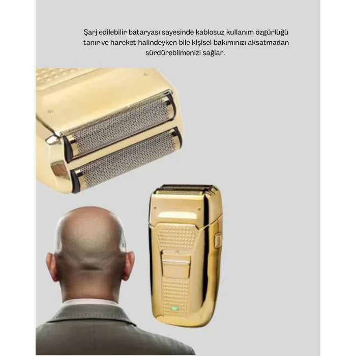 Şarjlı Islak Kuru Tıraş Makinesi Cilt Dostu Hassas lı