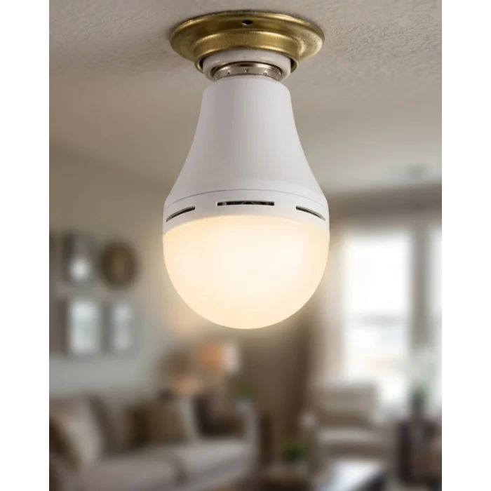 Şarjlı LED Ampul 6500K Soğuk Beyaz E27 Duy Enerji Tasarruflu