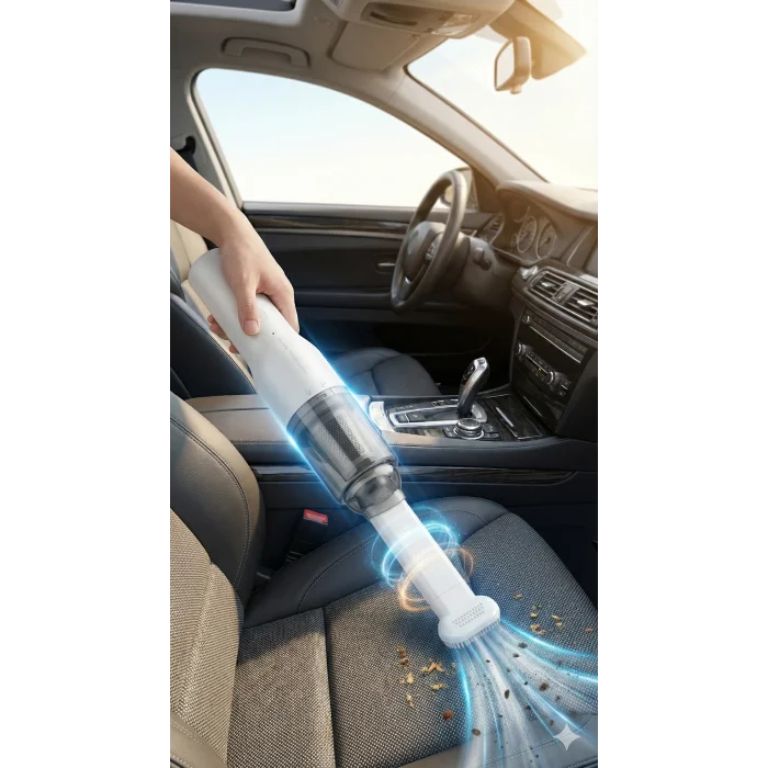 Şarjlı Mini Araç İçi Süpürge
