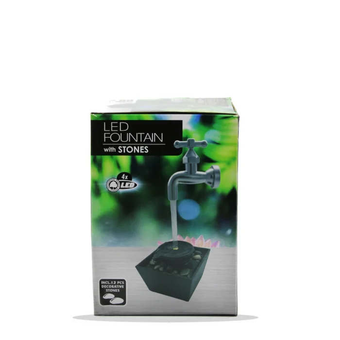 ŞELALE MUSLUK DEKORATİF SÜS HAVUZU ELEKTİRİKLİ - LEDLİ (5047)