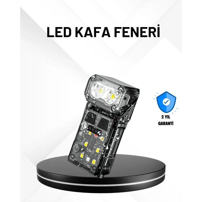 Sensörlü LED Kafa Feneri Şarj Edilebilir Manyetik Eller Serbest