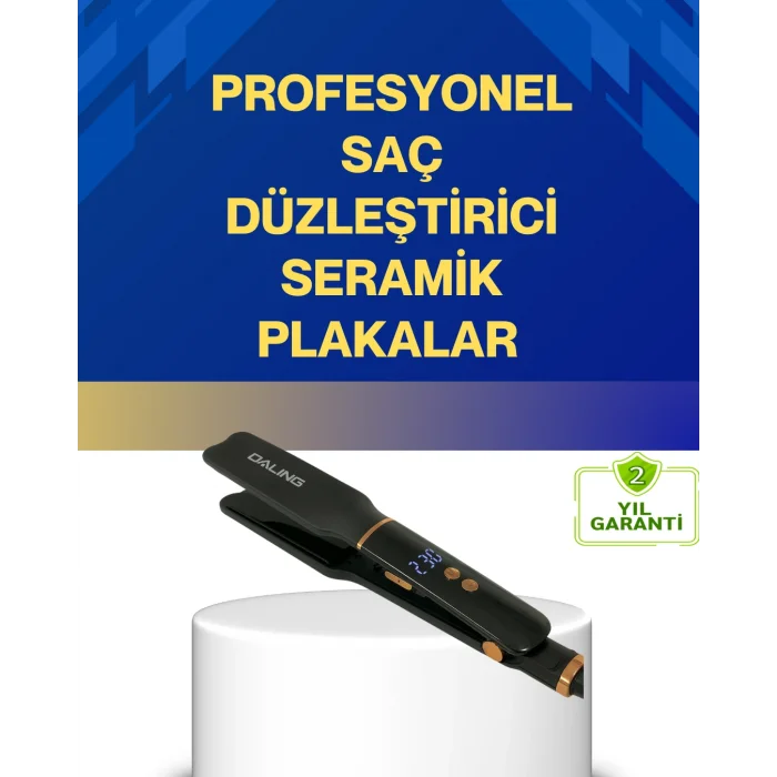 Seramik Plakalı Daling Saç Düzleştirici Kırılma ve Dolanma Önleyici