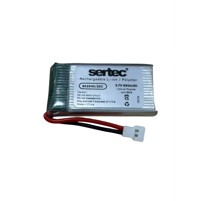 Sertec / 852540 / 3.7V - 650mAh - 20C BEYAZ SOKET