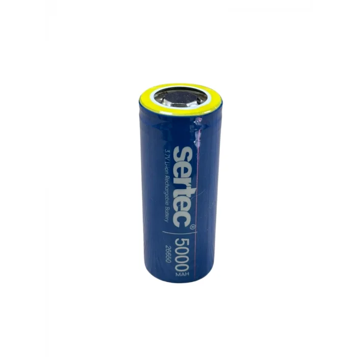 Sertec ICR26650 Li-Ion 3.7V 5000mAh 3C Şarjlı Pil